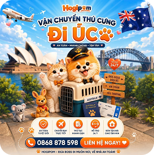 VẬN CHUYỂN THÚ CƯNG ĐI ÚC