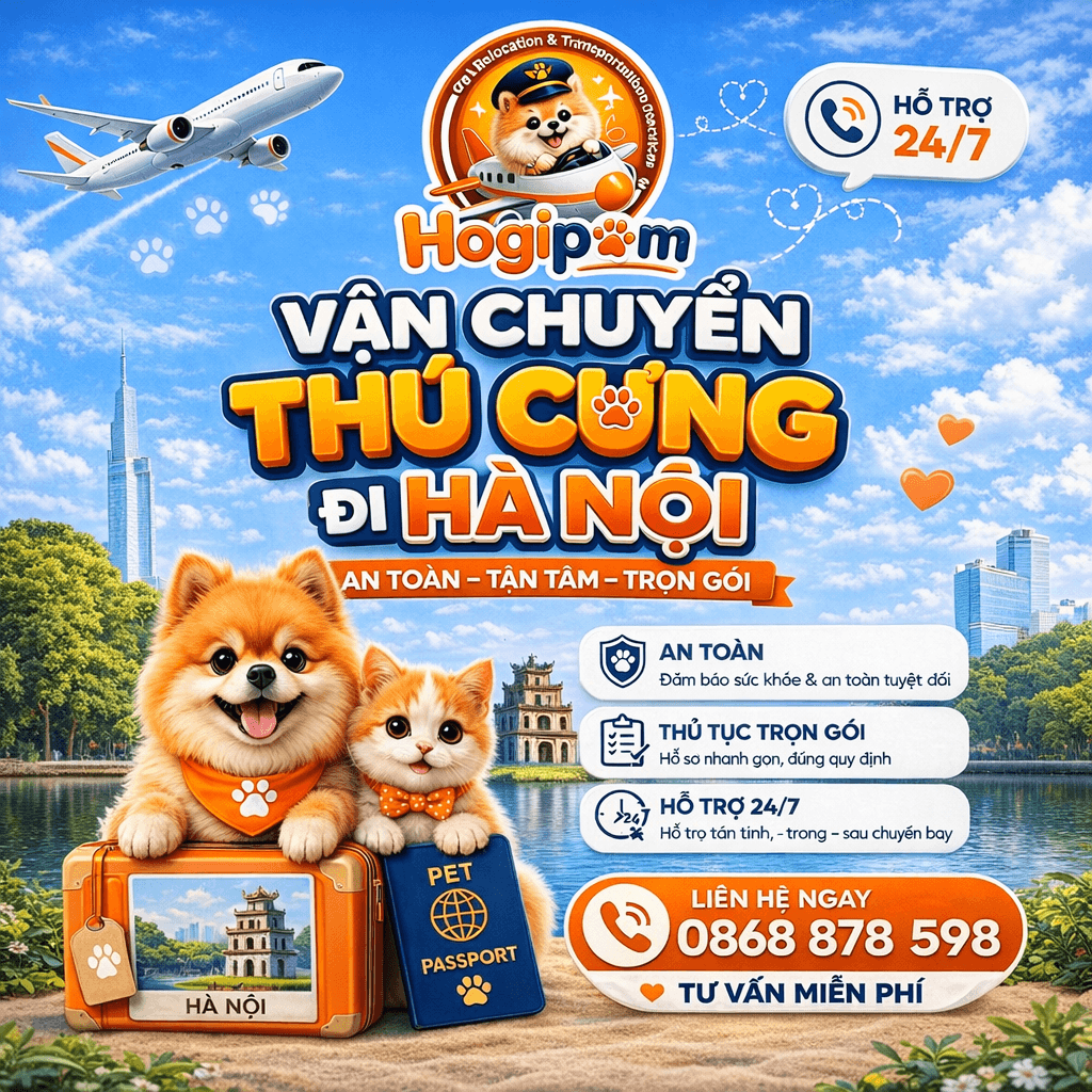 Vận chuyển thú cưng đến Nha Trang